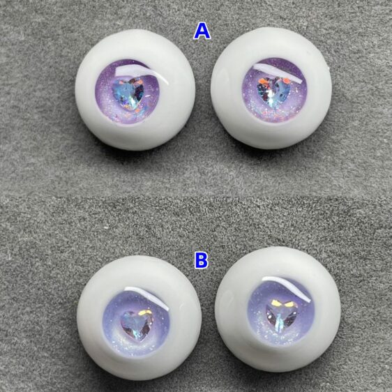 Purple Diamond Resin Eyes for BJD Dolls – Unique Toy Eyes 8MM-24MM - Image 3