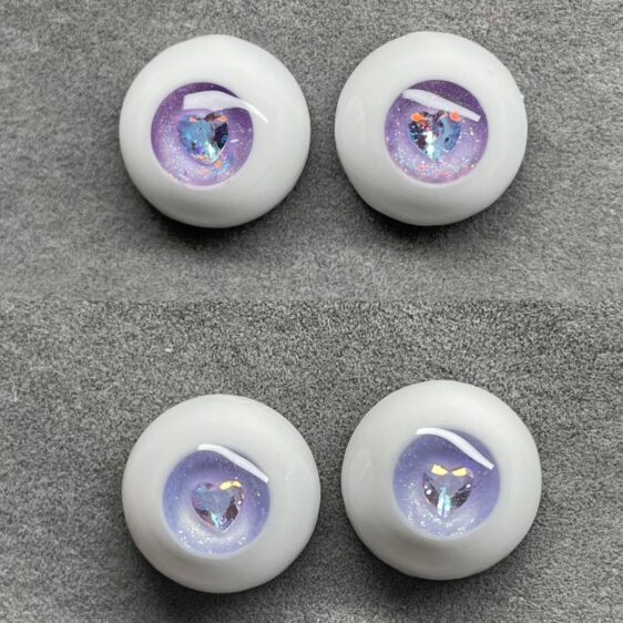 Purple Diamond Resin Eyes for BJD Dolls – Unique Toy Eyes 8MM-24MM - Image 2