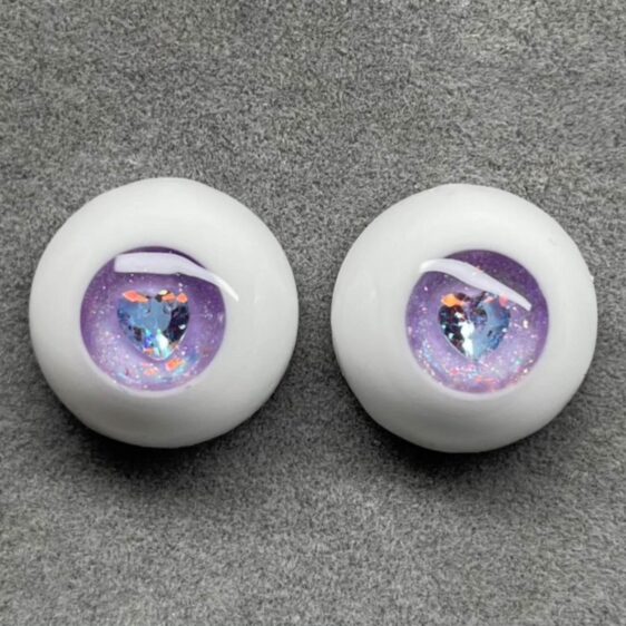 Purple Diamond Resin Eyes for BJD Dolls – Unique Toy Eyes 8MM-24MM