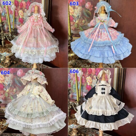 Princess Lolita BJD Dress Set with Headwear for 1/3 1/4 1/6 Dolls & Blythe - Image 4