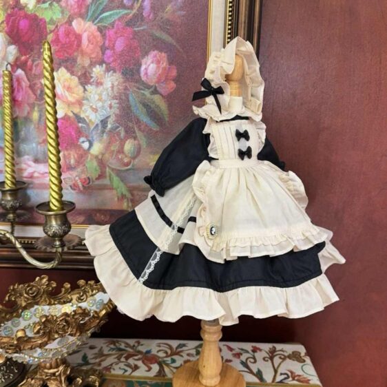 Princess Lolita BJD Dress Set with Headwear for 1/3 1/4 1/6 Dolls & Blythe