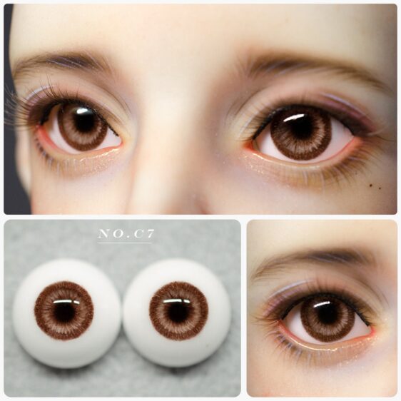 Deep Brown BJD Doll Eyes – Realistic Handmade Eyes for 1/3 1/4 1/6 Dolls (10mm–18mm) - Image 4