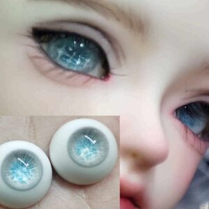 Realistic Resin BJD Doll Eyes – Small & Normal Iris, 8–24mm for 1/3, 1/4, 1/6 Dolls