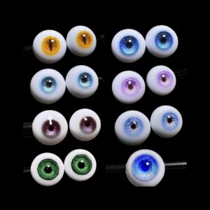 Realistic Resin BJD Doll Eyes – Small Iris, Multiple Sizes