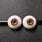 Deep Brown BJD Doll Eyes – Realistic Handmade Eyes for 1/3 1/4 1/6 പാവകൾ (10mm–18mm)