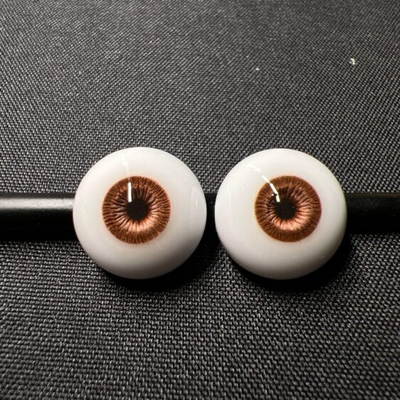 Deep Brown BJD Doll Eyes – Realistic Handmade Eyes for 1/3 1/4 1/6 Dolls (10mm–18mm)