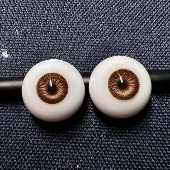 Deep Brown BJD Doll Eyes – Realistic Handmade Eyes for 1/3 1/4 1/6 Dolls (10mm–18mm) - Image 7