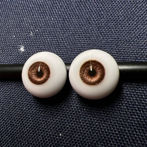 Deep Brown BJD Doll Eyes – Realistic Handmade Eyes for 1/3 1/4 1/6 Dolls (10mm–18mm) - Image 9